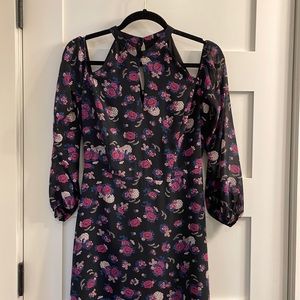 Floral Maxi Dress with Cutouts